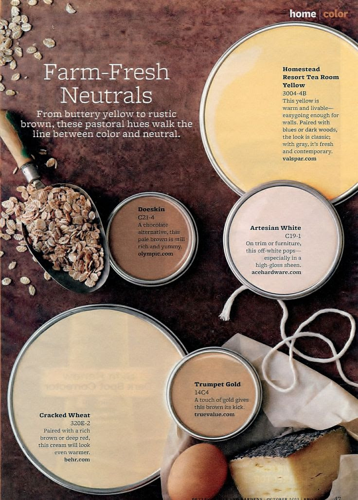 The colours you want to fill your life with. Paint Palette Farm Fresh Neuatral Interiors By Color