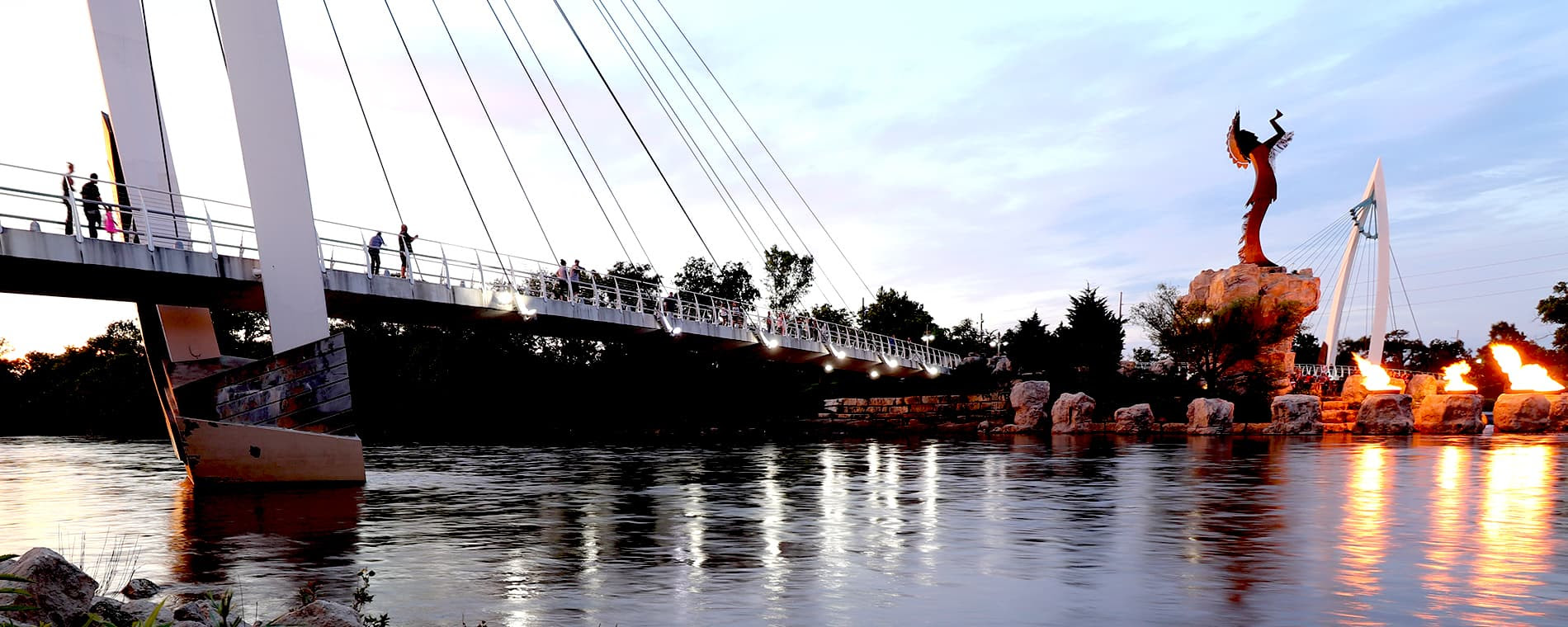 The keeper of the plains is the icon of wichita. Keeper Of The Plains Wichita Attractions Kansas Attractions