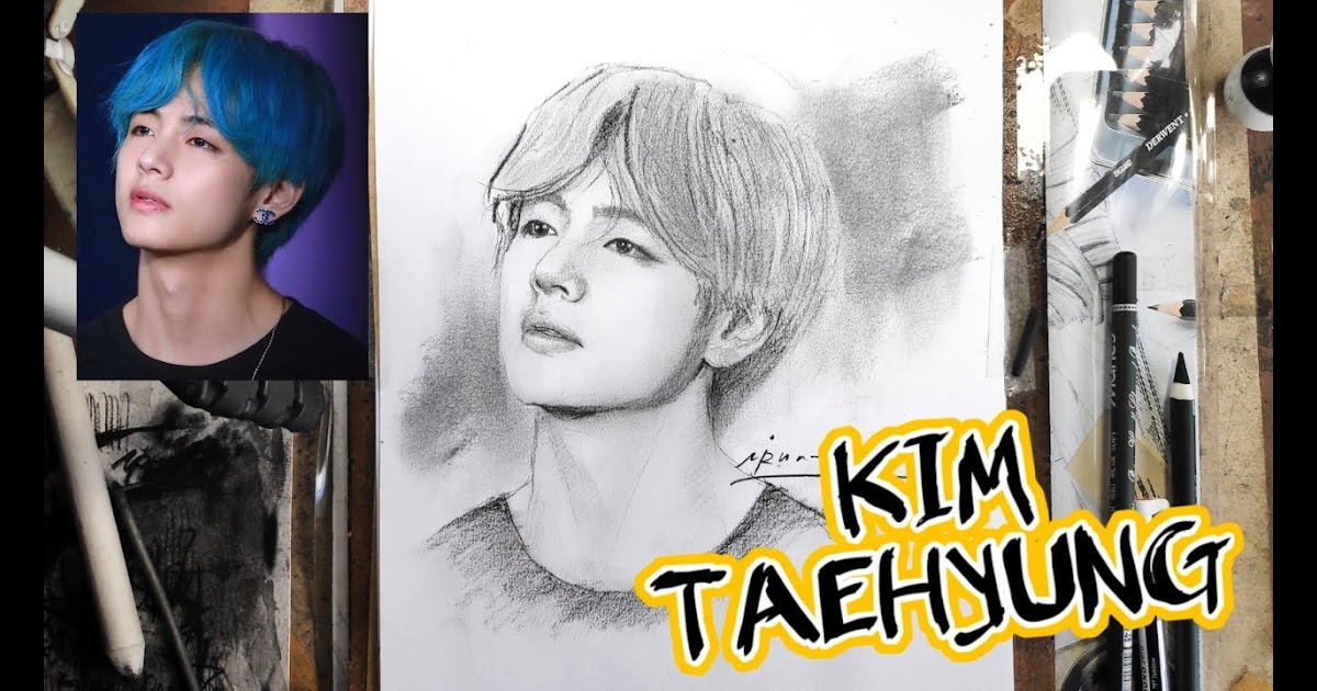 Gambar Sketsa Wajah Bts  Terbaru Kumpulan Sketsa  Gambar