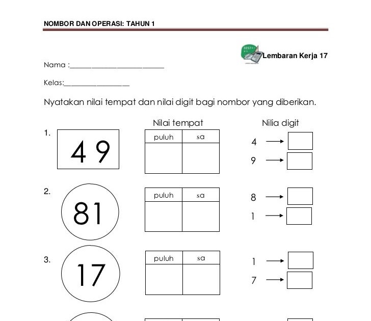 Soalan Matematik Tahun 2 Penambahan Persoalan O