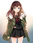 50 コート 女の子 イラスト 写真素材 フォトライブラリー
