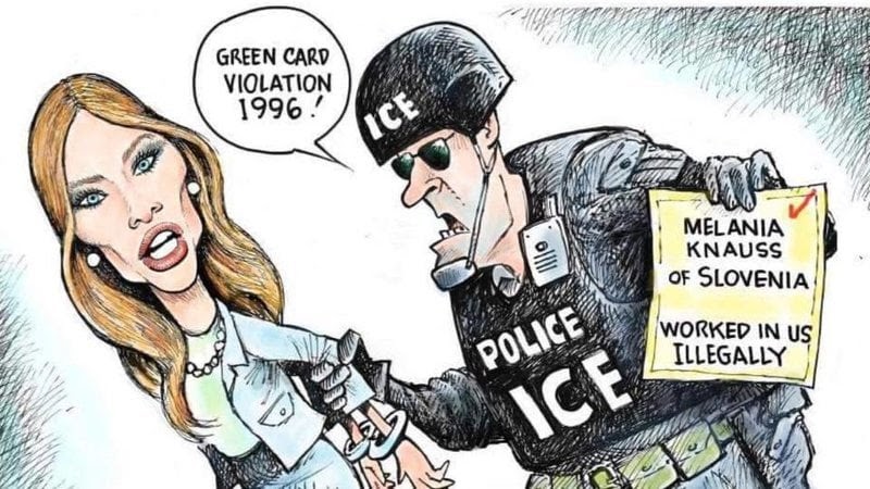 Pax on both houses: Melania Trump Busted For Green Card Violation