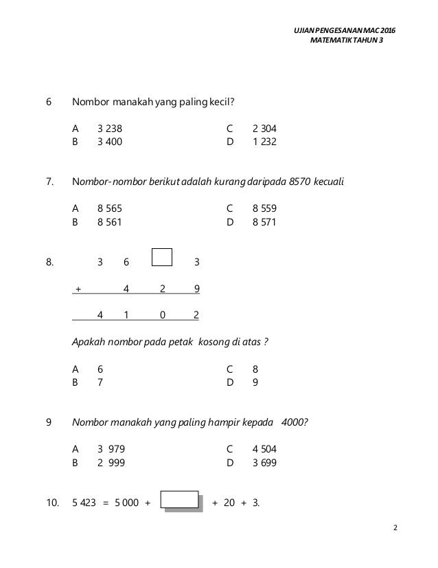 Soalan Matematik Tahun 4 Paling Susah - Persoalan v