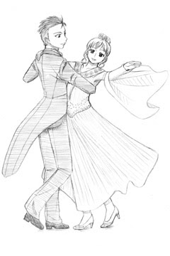 Kasword イラスト ダンス ポーズ 2人