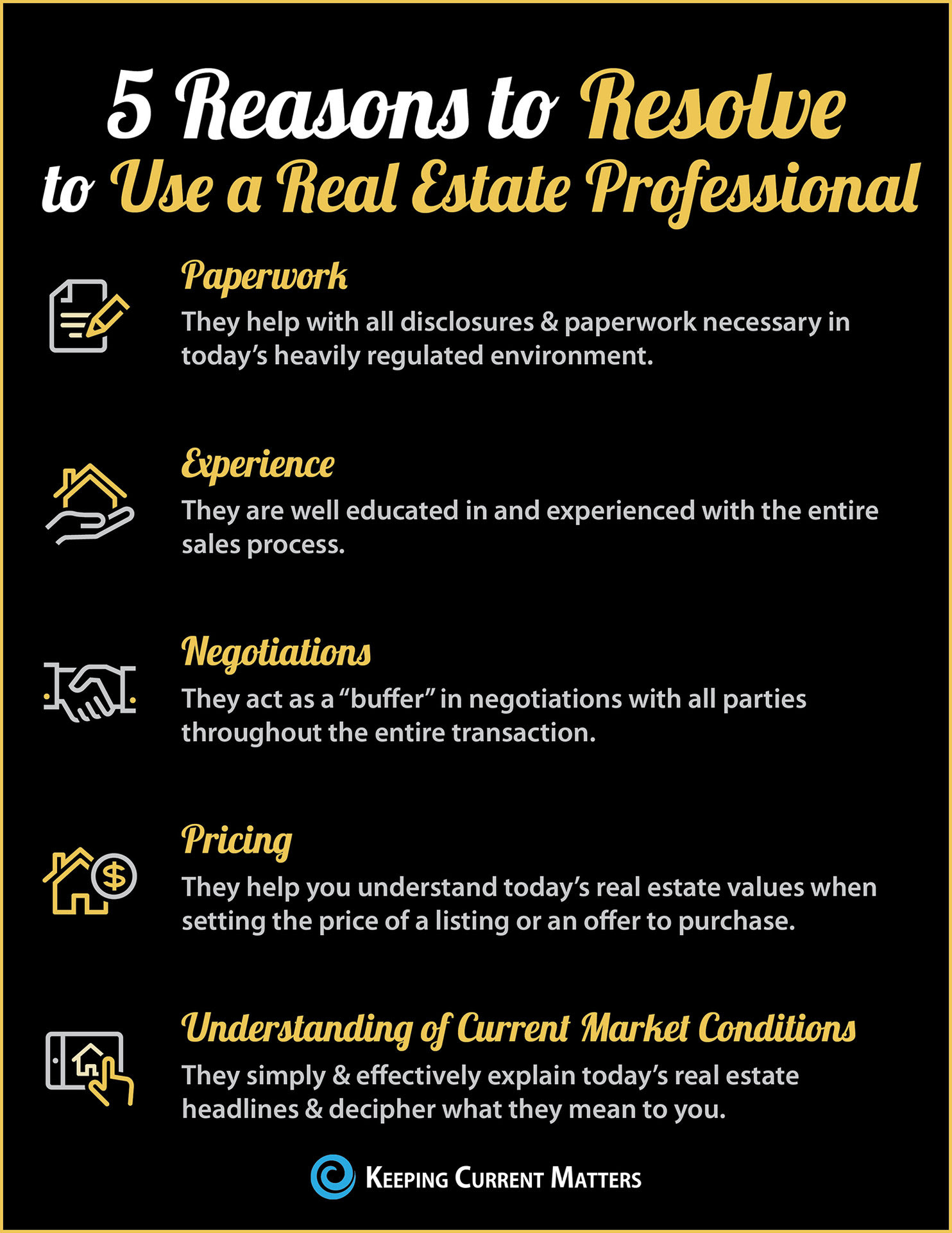 Buying or Selling in 2018? 5 Reasons to Resolve to Hire a Pro [INFOGRAPHIC] | Keeping Current Matters