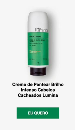 Creme de Pentear Brilho Intenso Cabelos Cacheados Lumina