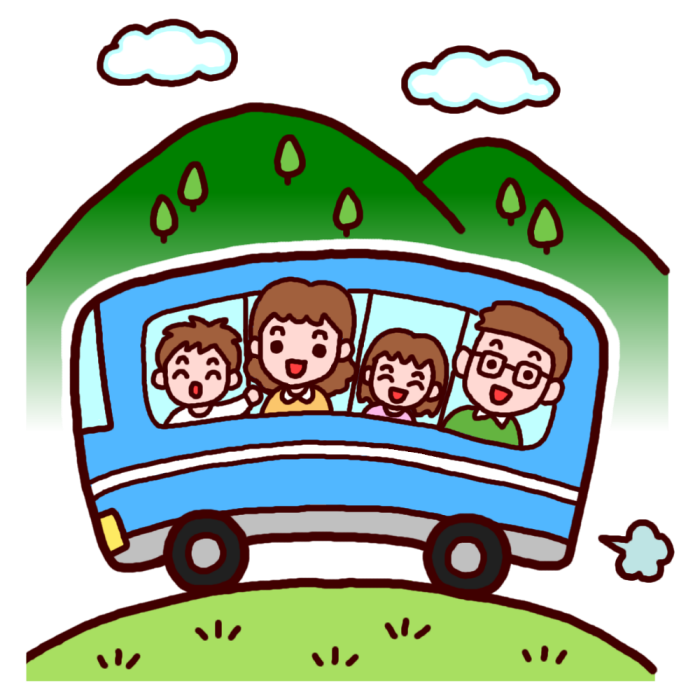 最高の無料イラスト 上バス 旅行 イラスト 無料