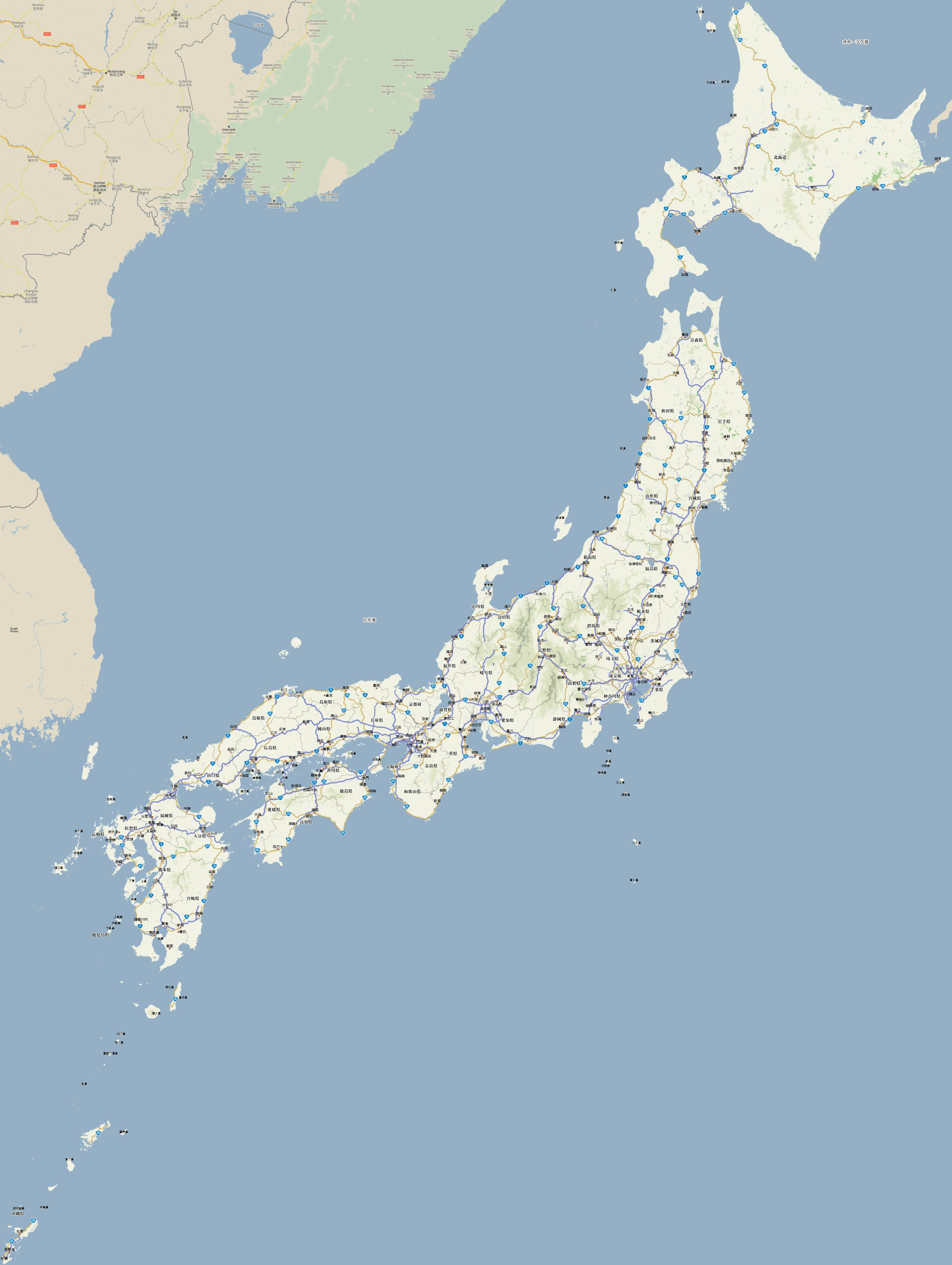 The above map represents the main islands of japan, an island country in east asia. Maps Of Japan Detailed Map Of Japan In English Tourist Map Of Japan Road Map Of Japan Political Administrative Relief Physical Map Of Japan