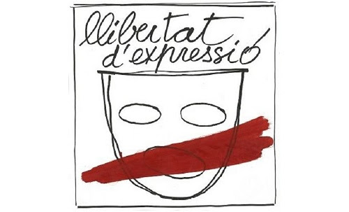 Fabià Puigserver, drawing for the “Llibertat d’expressió” campaign, 1977 Centre de Documentació i Museu de les Arts Escèniques (MAE) del Institut del Teatre