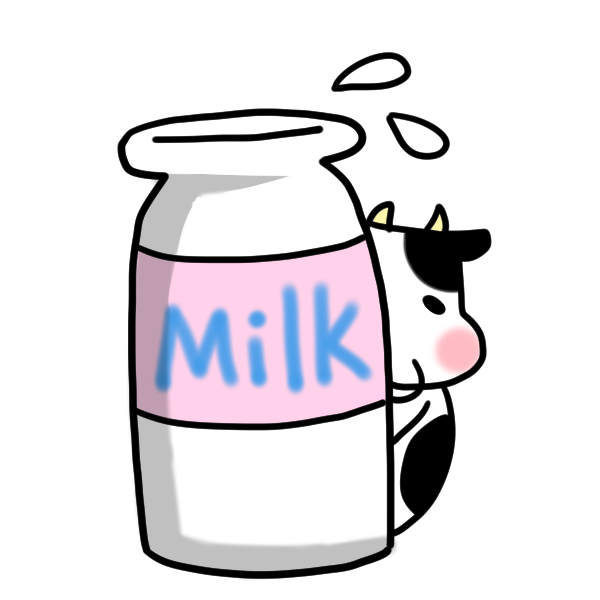 かわいい動物画像 Hd限定牛乳 イラスト おしゃれ