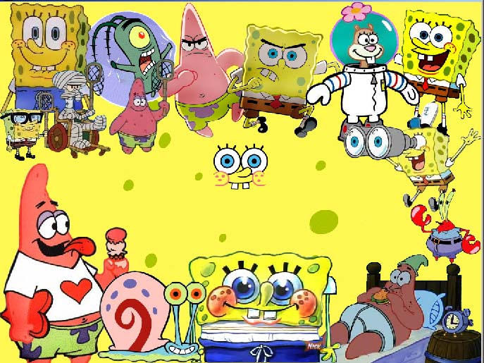 my favorite artis Gambar spongebob squarepants and friends 