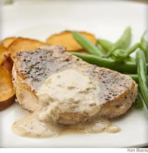 Pork Chops au Poivre