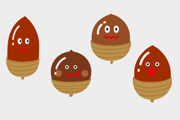 すべての動物の画像 最高のイラスト ドングリ