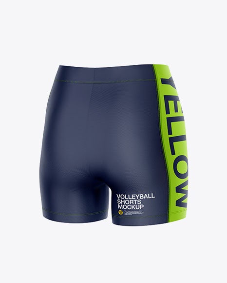 Download Free Women`s Volleyball Shorts Mockup - Back Half Side ...