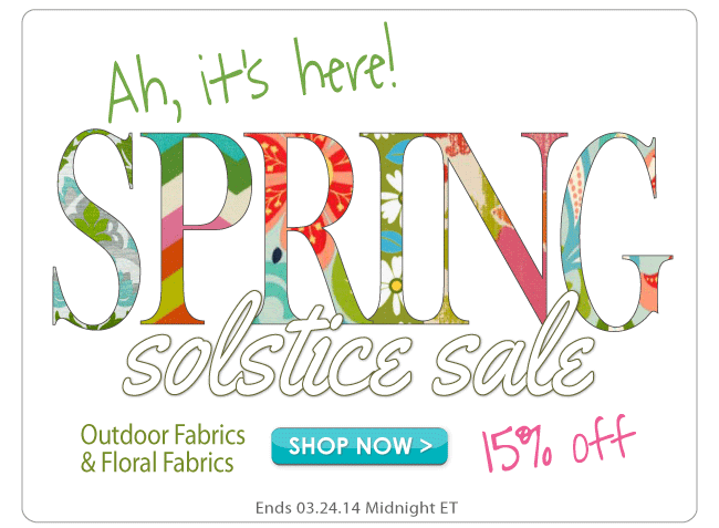 15% in our Spring Solstice Sale