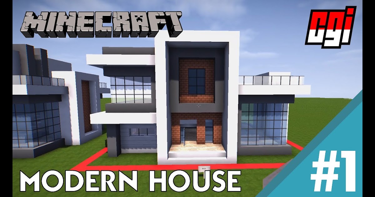 38 Foto Rumah Modern Minecraft