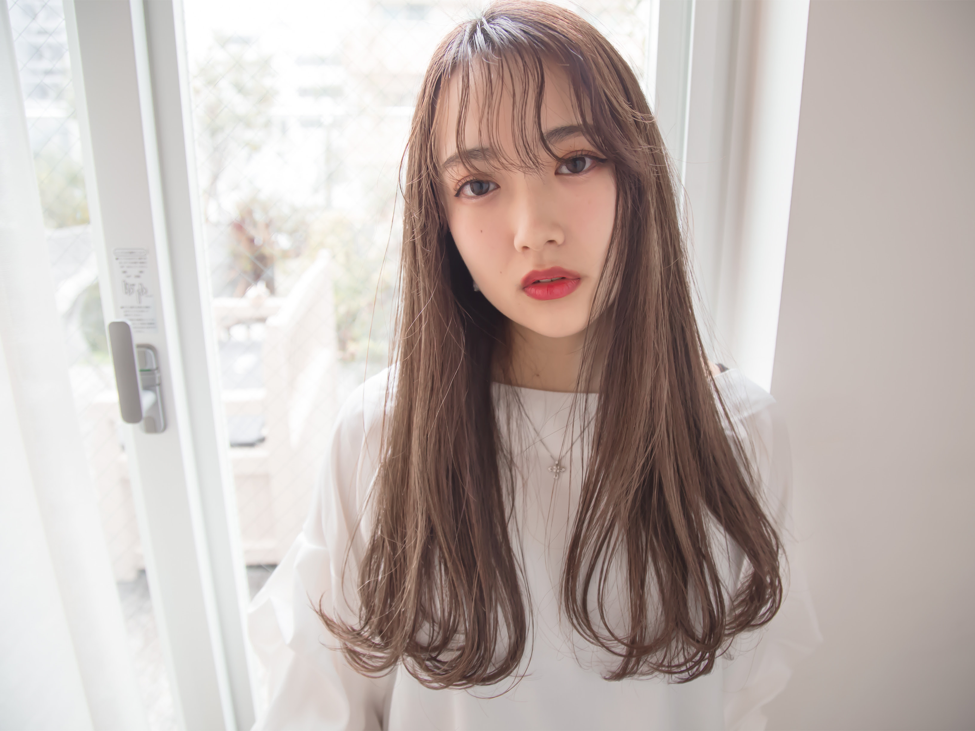 Rambiot05 韓国 髪型 ロング 前髪なし