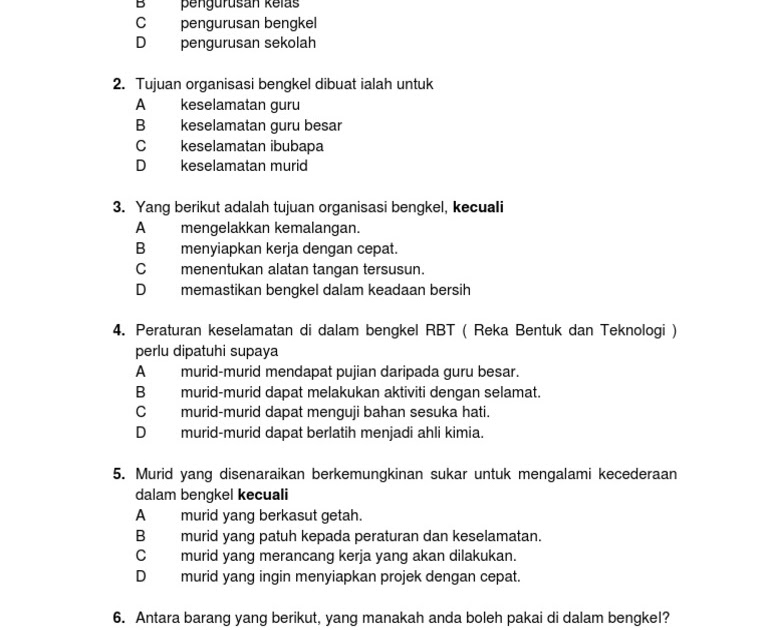 Contoh Soalan Kuiz Agama Islam - Terengganu v