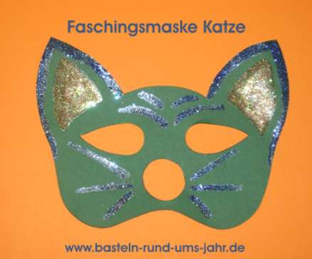 Vorschullehrer zeugen die gleiche rastlosigkeit, un… sie die kinder in solche arten von kunst eintunken lassen. Faschingsmaske Katze Basteln Rund Ums Jahr