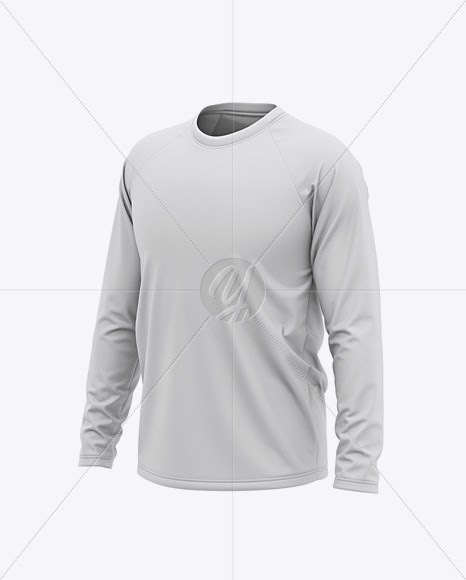 Download Download Men's Raglan Long Sleeve T-Shirt Mockup - Front ...