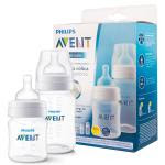 Kit 2 Mamadeira Classic Anticólica AVENT 125/260ml Cristal