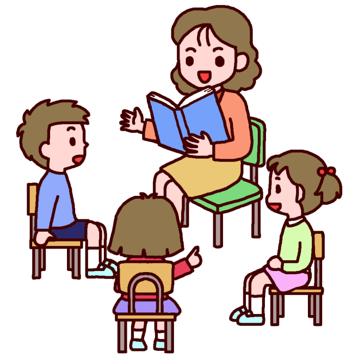 無料イラスト画像 無料ダウンロードかわいい 読み 聞かせ イラスト