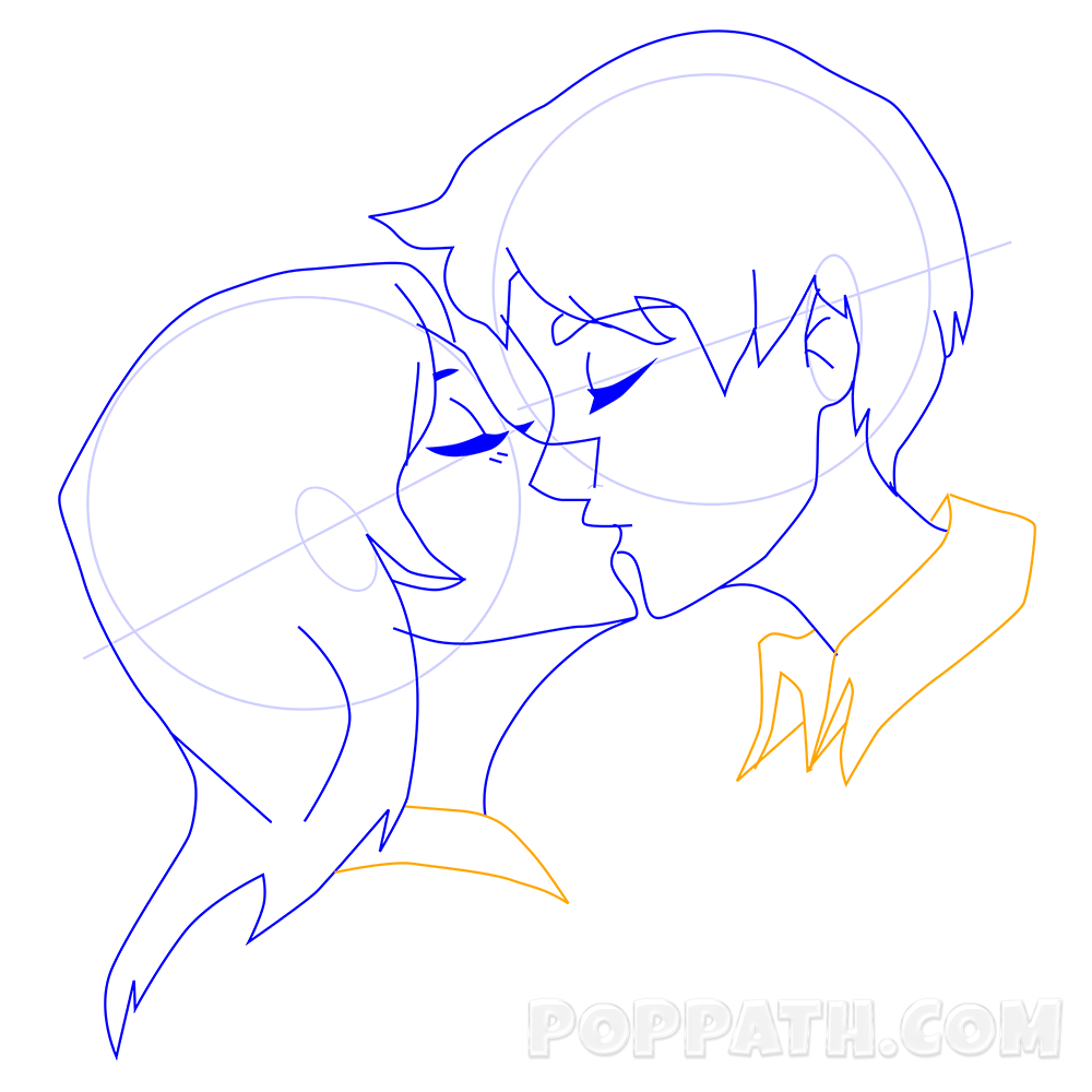 Ruang Belajar Siswa Kelas 6 Anime Drawings Boy And Girl Kissing