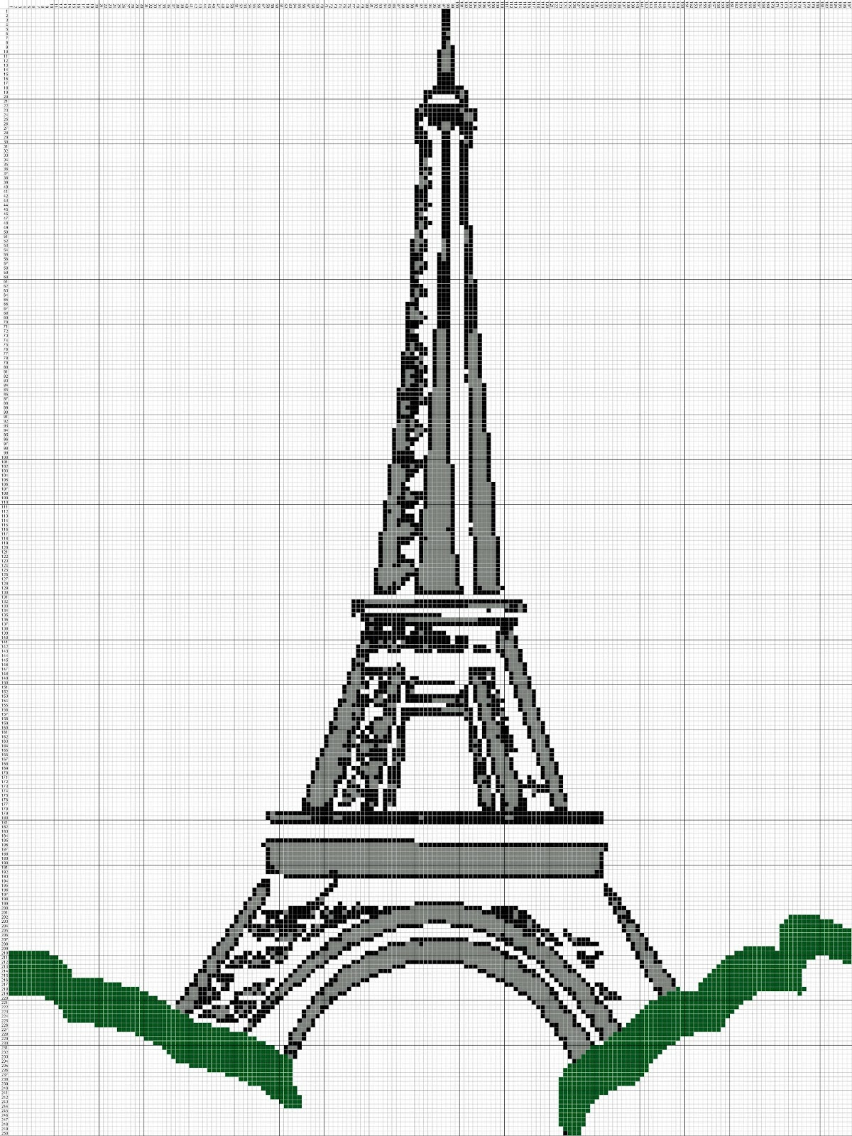 Tren Gaya 60 Sketsa  Pemandangan Menara  Eiffel 