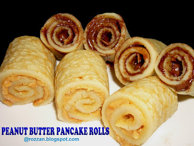 Riezanie's Recipe Collections: PEANUT BUTTER PANCAKE ROLLS