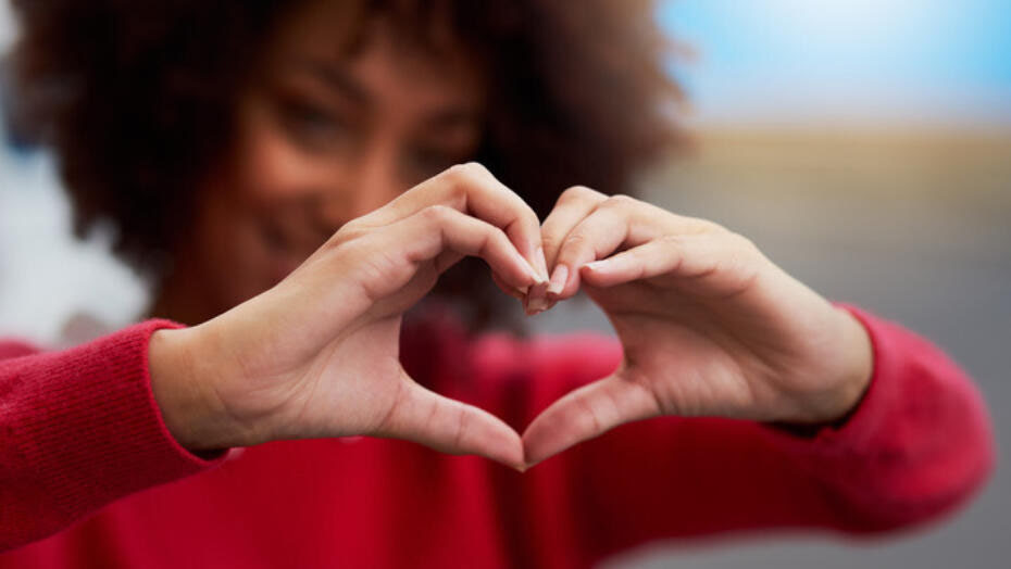 Heart Hands Woman