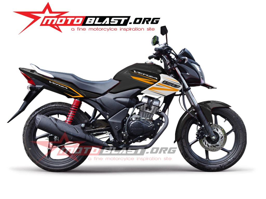 Modifikasi Motor Honda Verza Warna Hitam Terunik