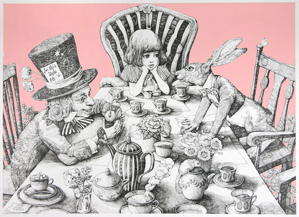 無料イラスト画像 ベスト50 アリス お茶 会 イラスト