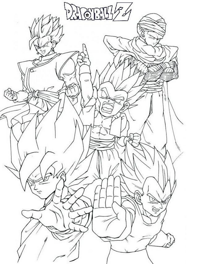 Download Goku Coloring Pages Face Coloring And Drawing