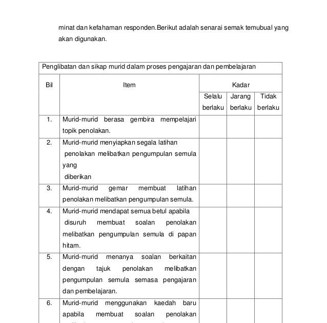 Contoh Soalan Temubual Kajian Tentang Masyarakat - Gambleh j