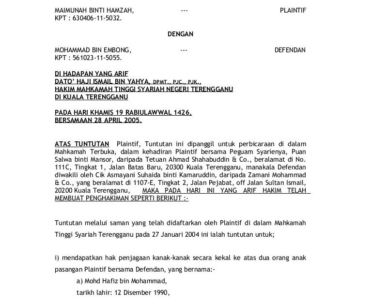 Surat Rasmi Cuti Bersalin - FRasmi