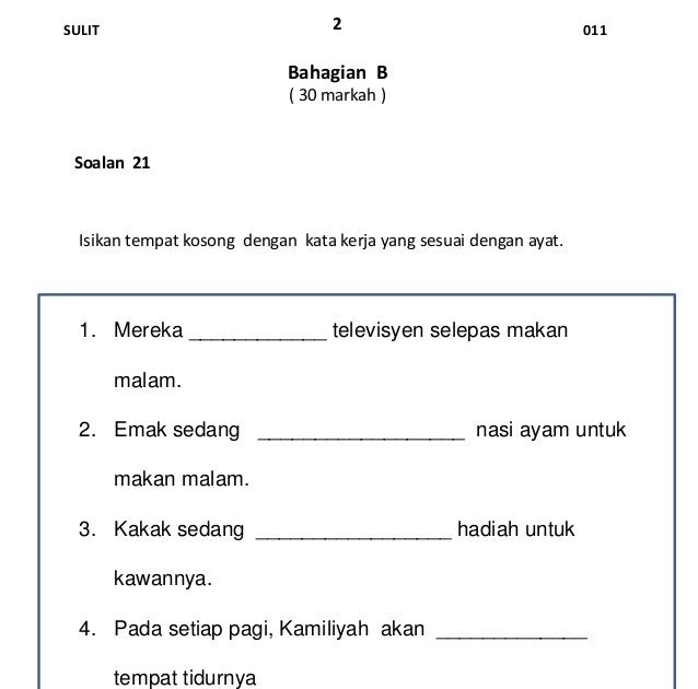 Soalan Yang Sama In English - Kecemasan z