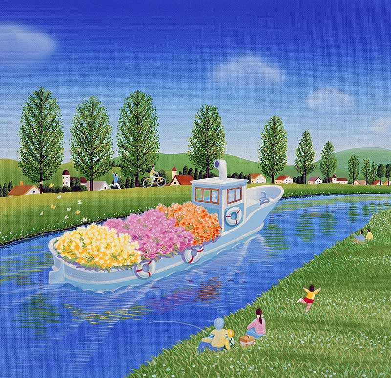 最高のイラスト画像 最高の春の 景色 イラスト