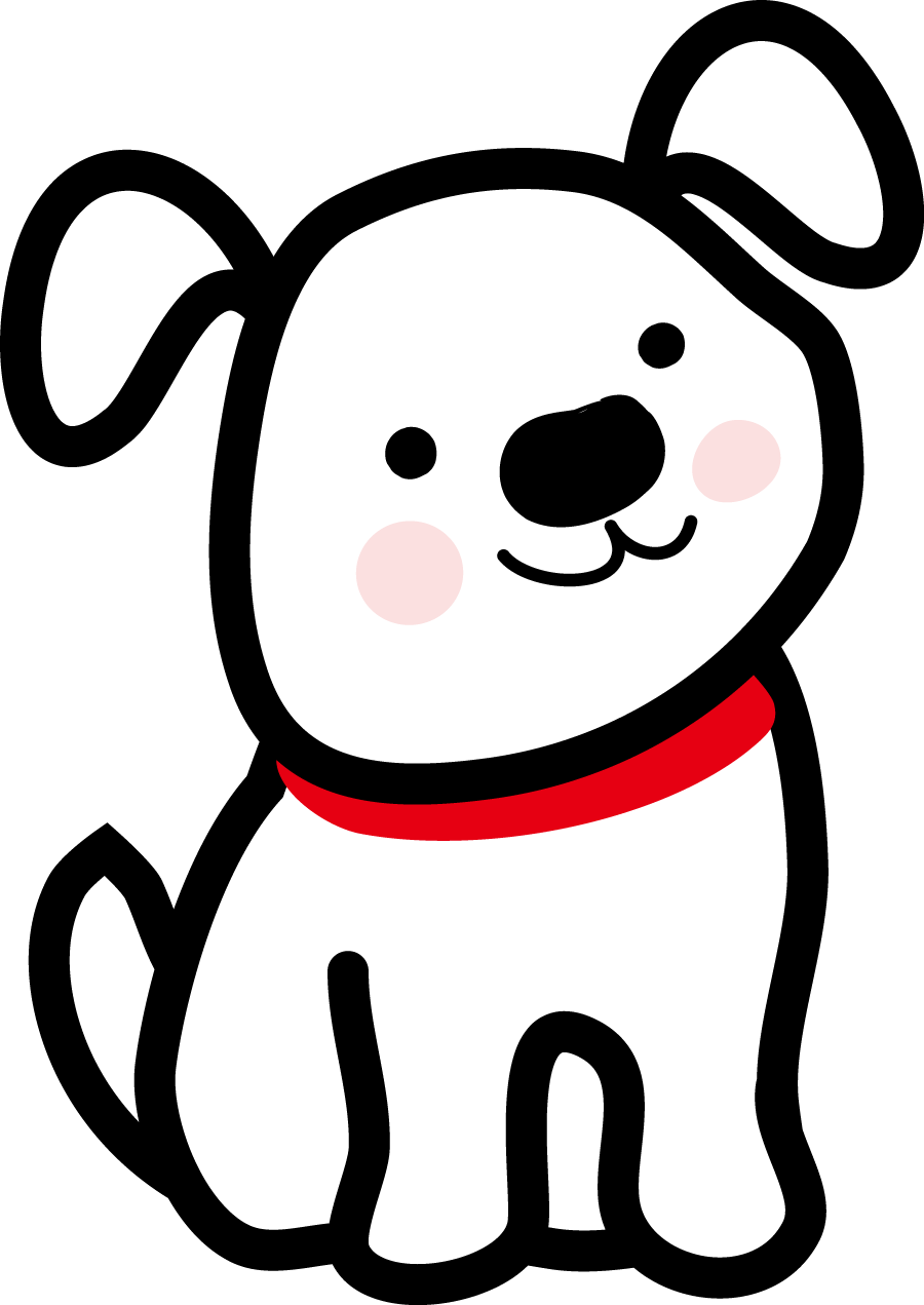 元の犬 イラスト 白黒 フリー 全イラスト集