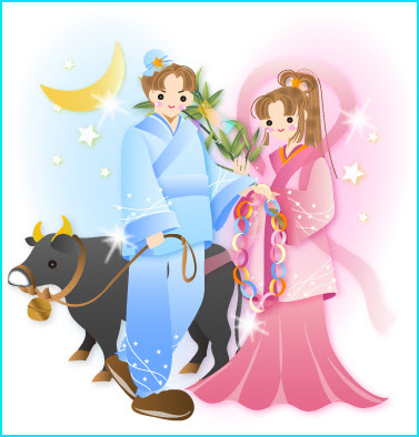 美しい花の画像 ぜいたく織姫 彦星 七夕 イラスト 綺麗