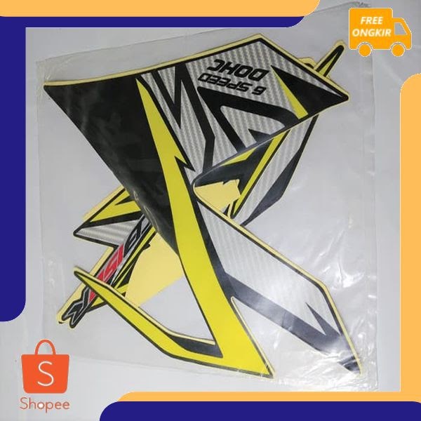 BISA COD Striping Lis Bodi Stiker  Body CB150R 2021 Hitam 