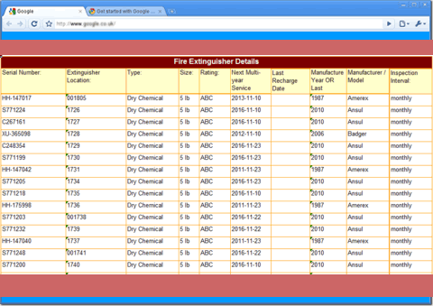 Form was cancelled on 10/27/2006. Fire Extinguisher Inspection Software Intelligent Loop