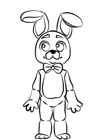 For boys and girls, kids and adults, teenagers and toddlers, preschoolers and older kids at school. Fnaf Bonnie Coloring Page Free Printable Coloring Pages