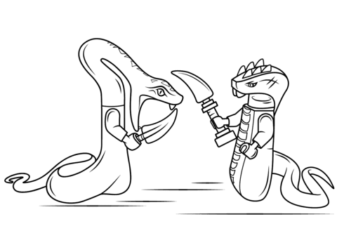 360 x 480 jpg pixel. Lego Ninjago Slangen Kleurplaat Gratis Kleurplaten Printen