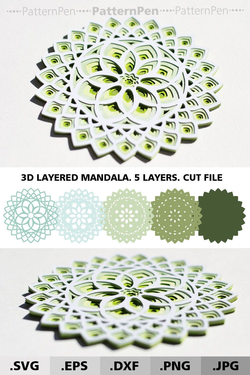 Free Free 262 Cricut Layered Mandala Svg Free SVG PNG EPS DXF File