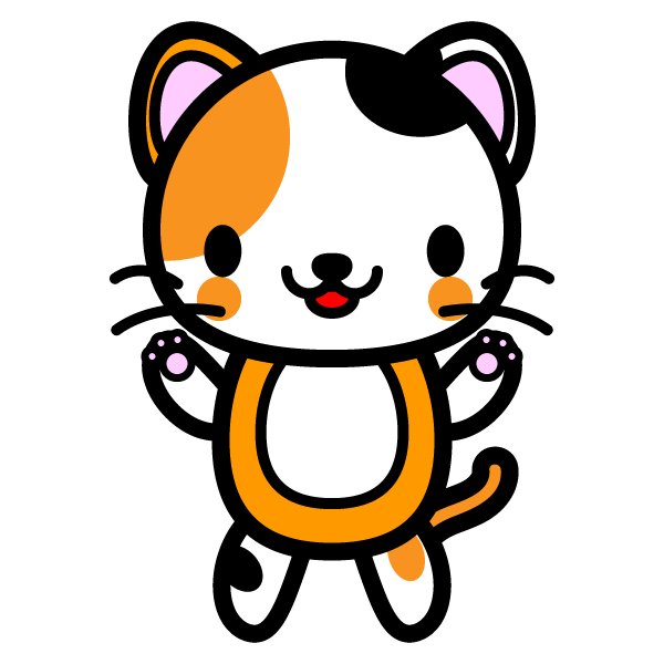 美しい花の画像 ベスト三毛猫 イラスト 白黒