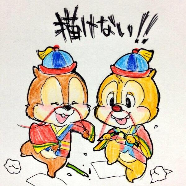無料イラスト画像 上かわいい ディズニー チップ と デール イラスト