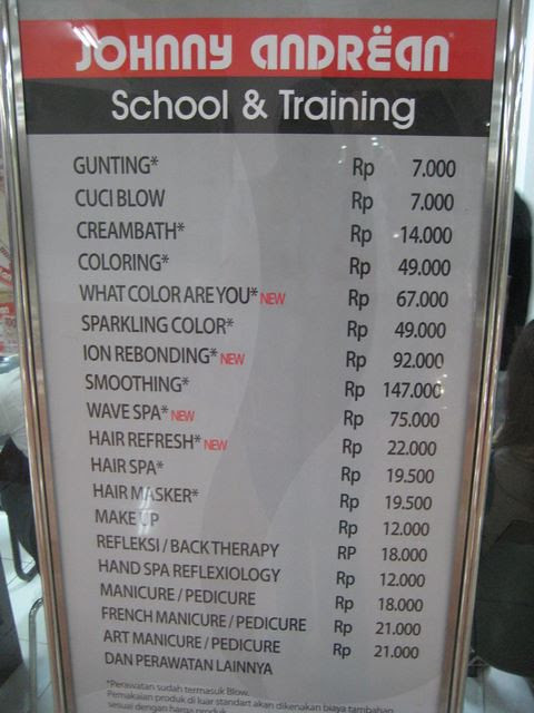 Harga Warna Rambut  Di  Johnny  Andrean  Ide Perpaduan Warna