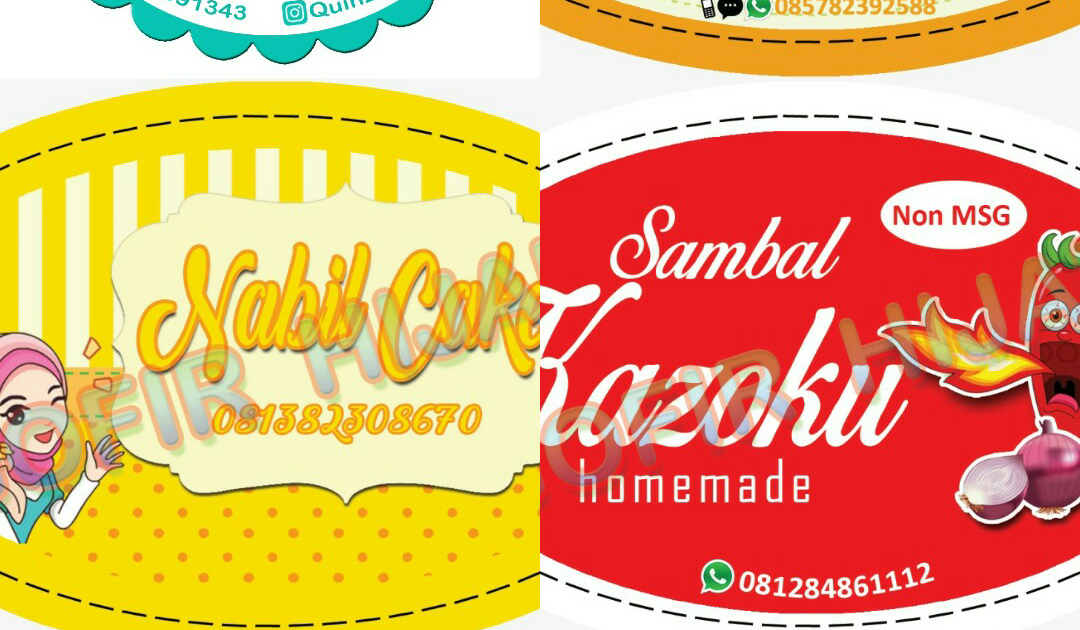 Desain Stiker Toples Kue Kering Cdr / Desain Stiker Nama Makanan - Contoh Banner - Galeri ...