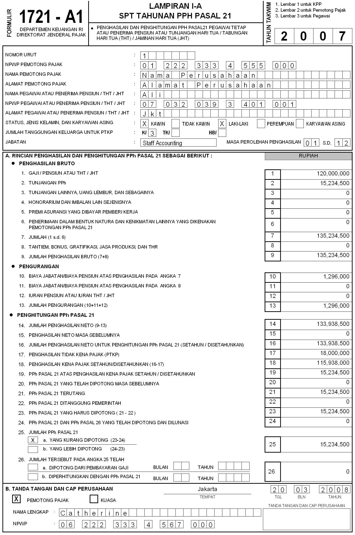 Contoh Pengisian Faktur Pajak Baru - Lowongan Kerja