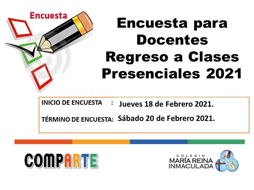 Check spelling or type a new query. Encuesta A Docentes Por Regreso A Clases Presenciales 2021 Colegio Maria Reina Isla De Maipo